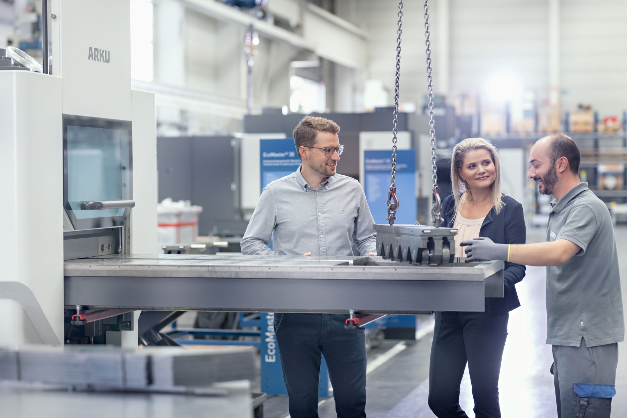 richtmaschinen rollenwechselsystem